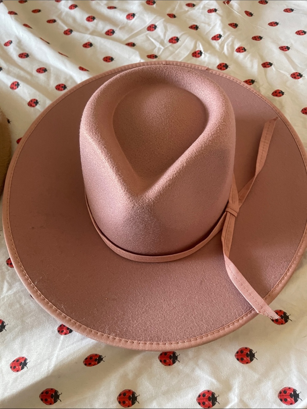 Fedora one pink and one tan - Picture 2 of 6